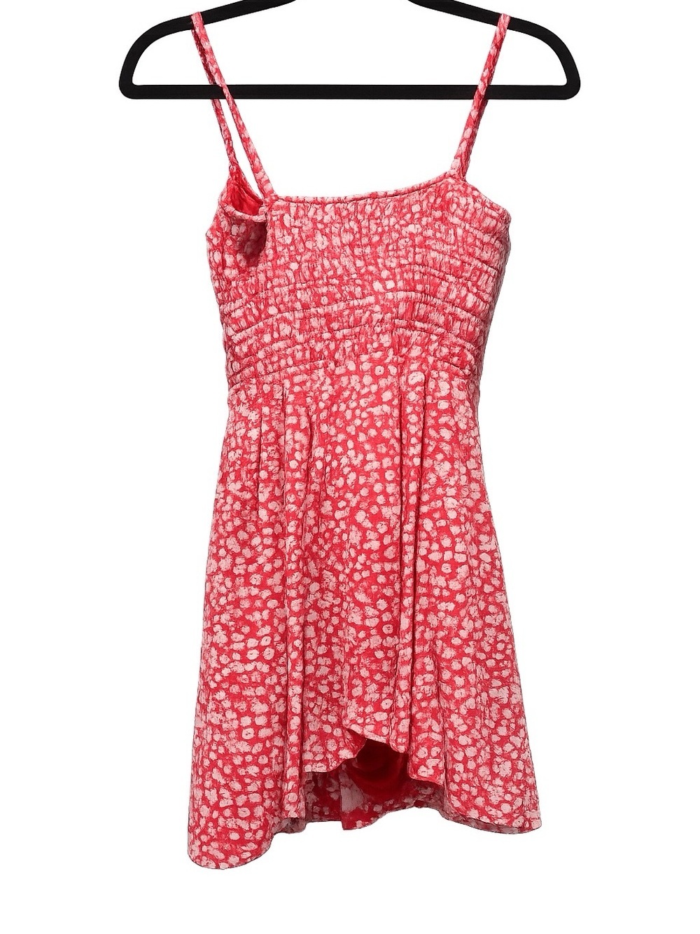 Hollister Red Floral Smocked Sundress w/built in shorts for women - Picture 4 of 8